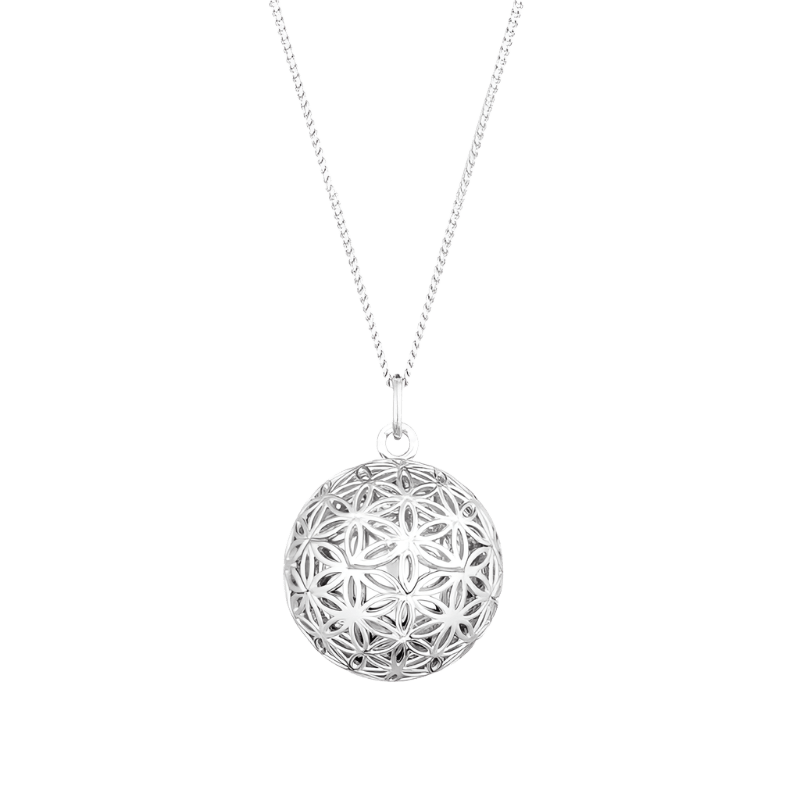 Ilado - Baby Comforters - Flower of Life Pregnancy Necklace - Silver - Tummy Time