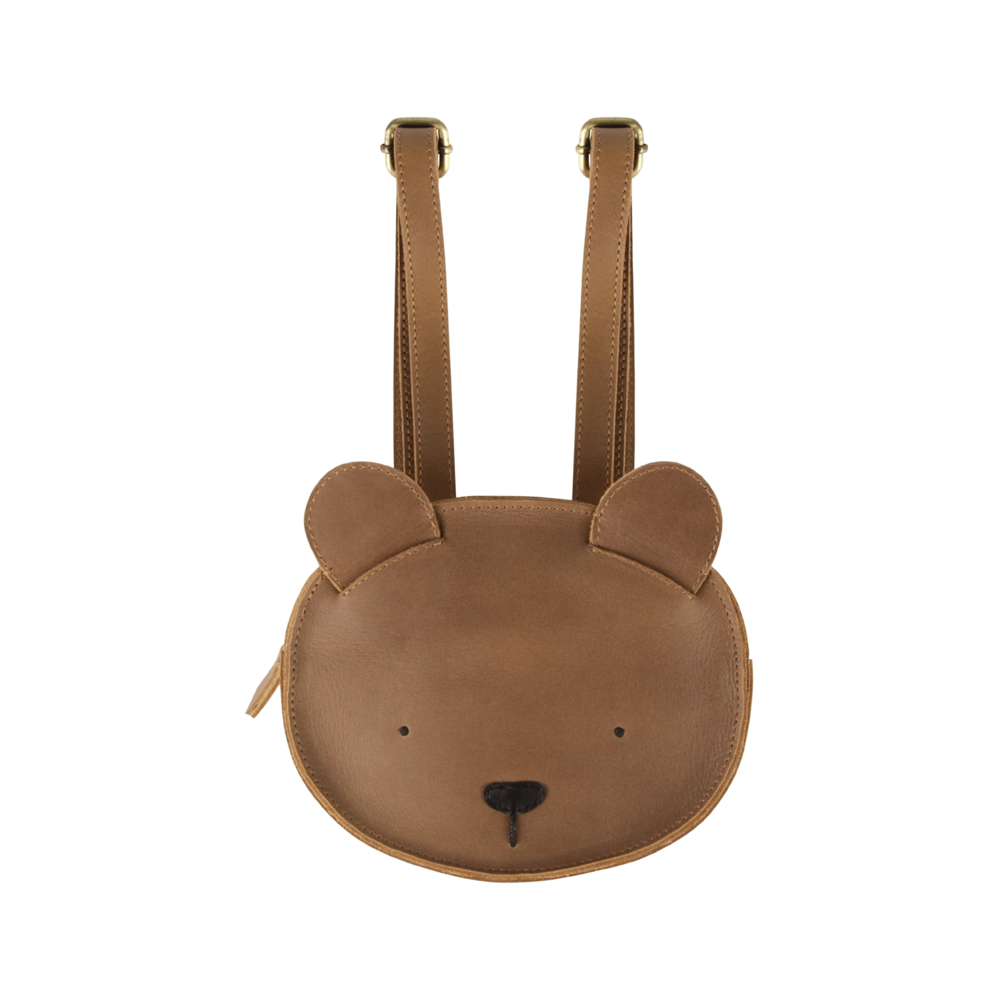 Donsje - Bags & School Bags - Kapi Classic Backpack Bear - Cognac Classic Leather - Tummy Time