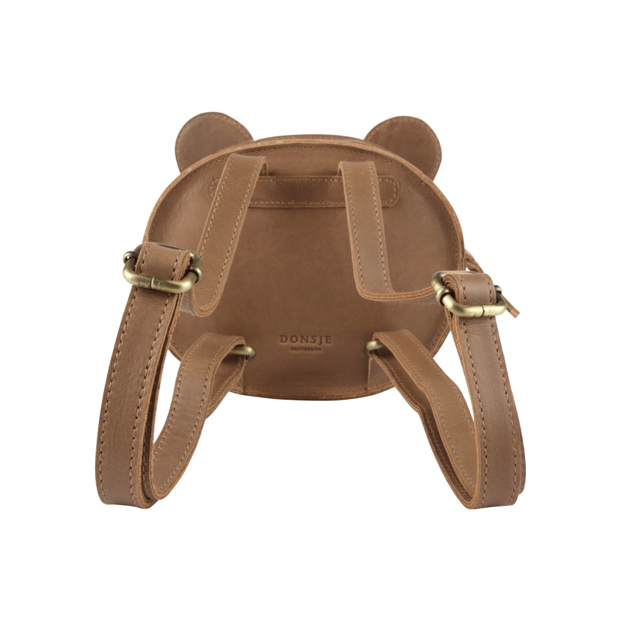 Donsje - Bags & School Bags - Kapi Classic Backpack Bear - Cognac Classic Leather - Tummy Time