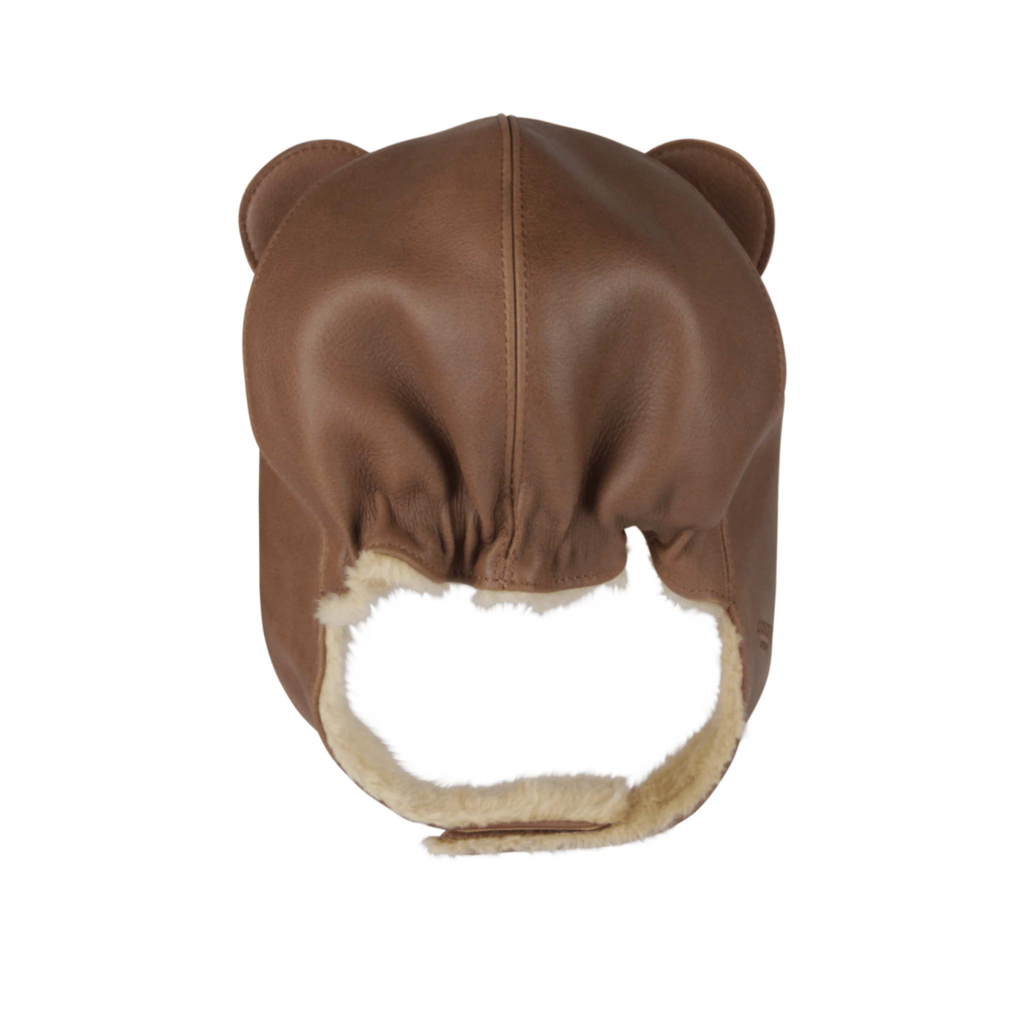 Donsje - Hats, Caps & Beanies - Kapi Classic Hat Bear - Cognac Classic Leather - Tummy Time