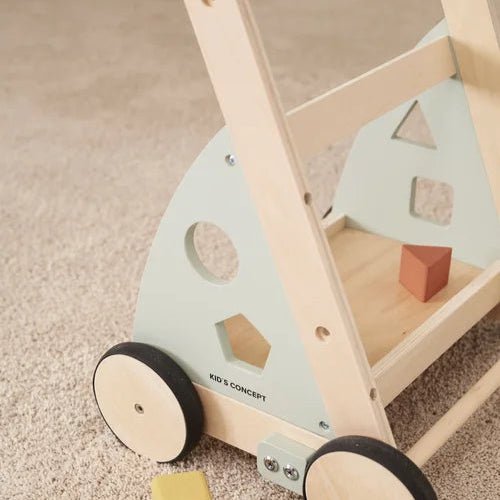 Kids Concept - Bikes & Baby Walkers - Baby Walker with Activity Board - Tummy Time