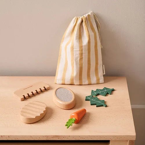 Kids Concept - Role Play Toys - Fuzzy Friends Care Kit - Tummy Time
