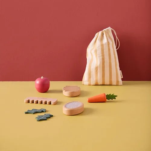 Kids Concept - Role Play Toys - Fuzzy Friends Care Kit - Tummy Time