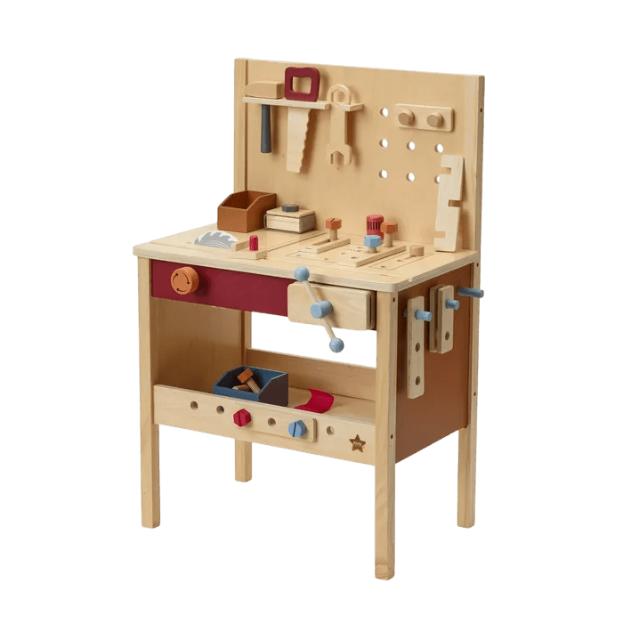 Kids Concept - Role Play Toys - Kid's Tool Bench - Tummy Time