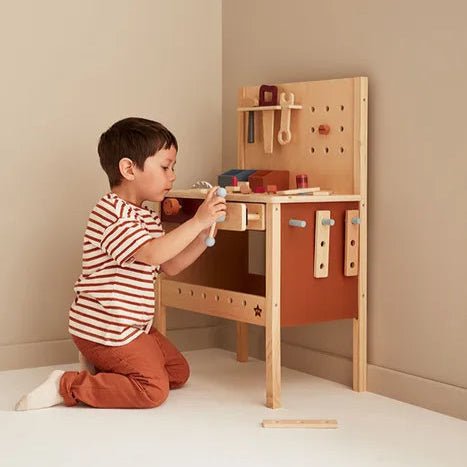 Kids Concept - Role Play Toys - Kid's Tool Bench - Tummy Time