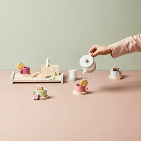 Kids Concept - Role Play Toys - Tea Set for Kids - Tummy Time
