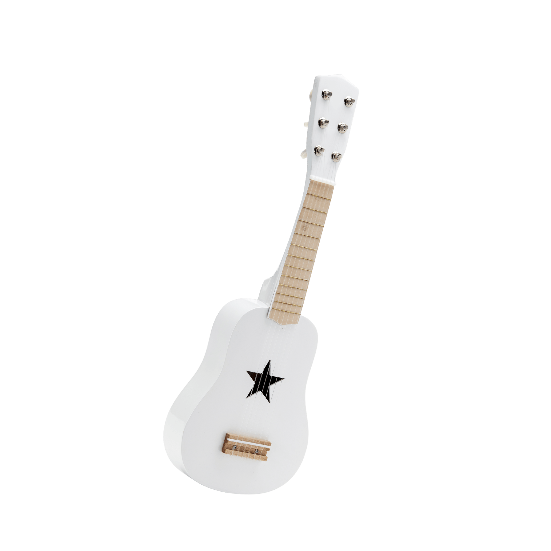 Kids Concept - Role Play Toys - Toy Guitar White - Tummy Time