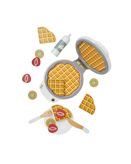 Kids Concept - Role Play Toys - Waffle Iron Play Set - Tummy Time