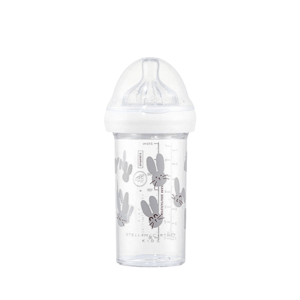 Le Biberon Français - Baby Bottles & Accessories - Baby Bottle 210 ml - Grey Rabbits by Stella McCartney Kids - Tummy Time