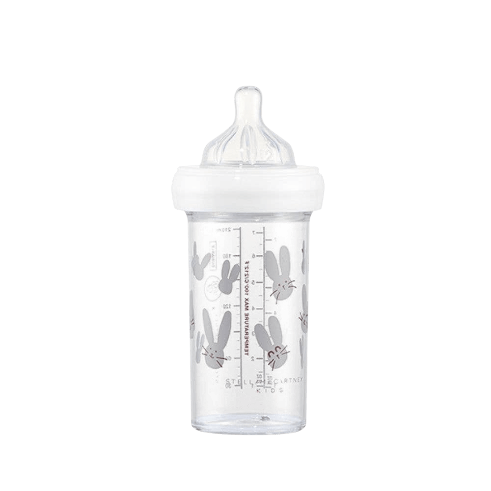 Le Biberon Français - Baby Bottles & Accessories - Baby Bottle 210 ml - Grey Rabbits by Stella McCartney Kids - Tummy Time