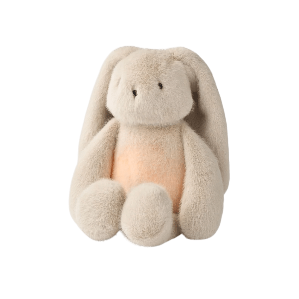 Liewood - Baby Comforters - Hattie Rabbit Humming Teddy - Mist - Tummy Time