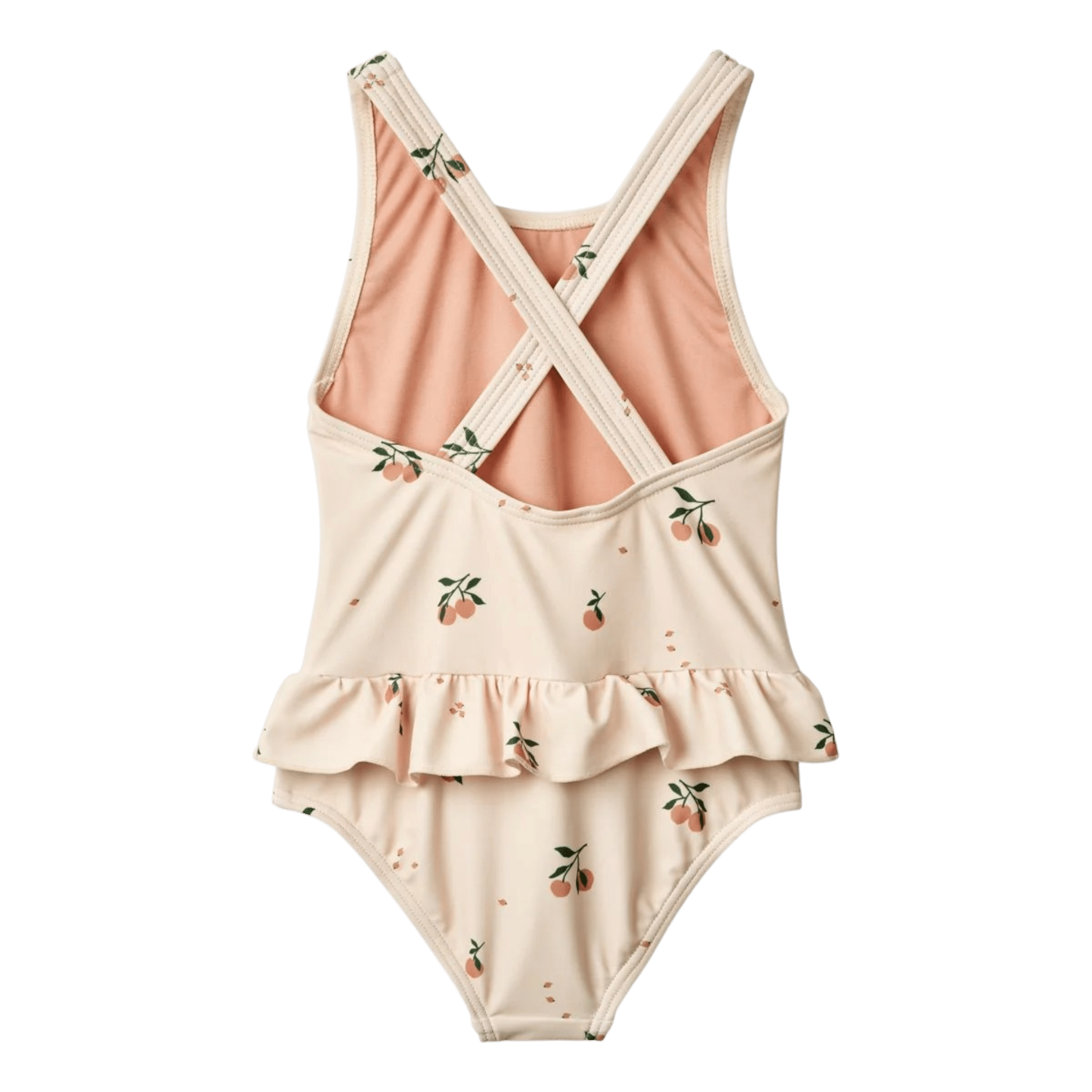 Liewood - Baby Swimwear - Amara Printed Swimsuit - Peach / Sea Shell - Tummy Time