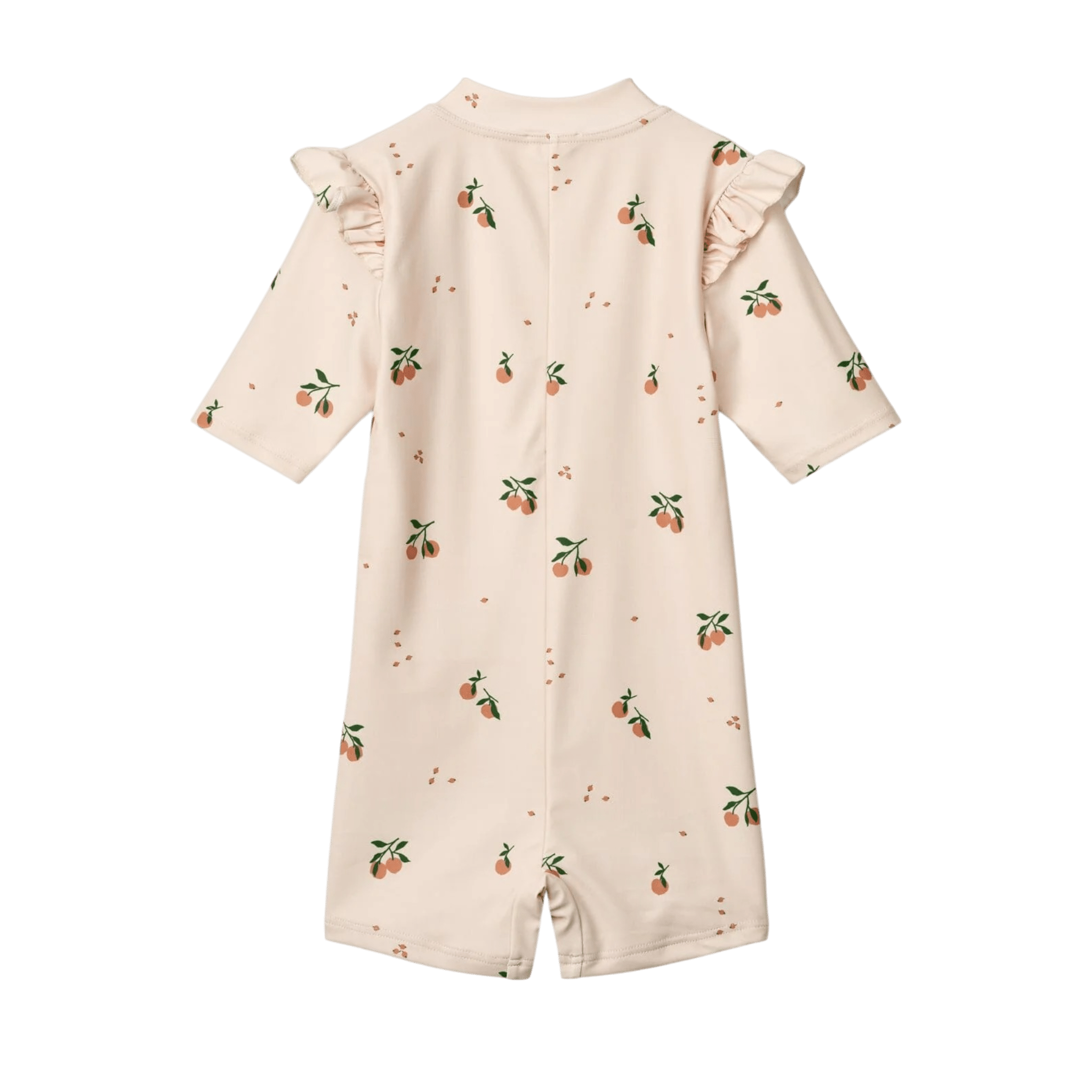 Liewood - Baby Swimwear - Amel Printed Swim Jumpsuit - Peach / Sea shell - Tummy Time