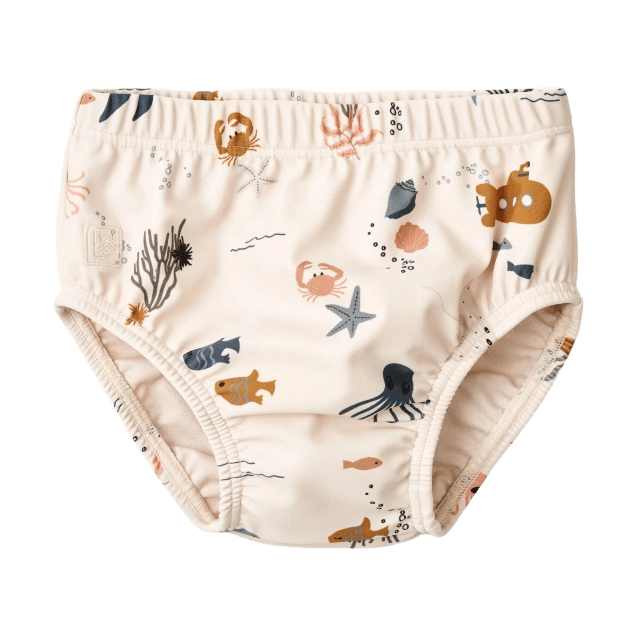 Liewood - Baby Swimwear - Anthony Baby Printed Swim Pants - Sea Creature / Sandy - Tummy Time