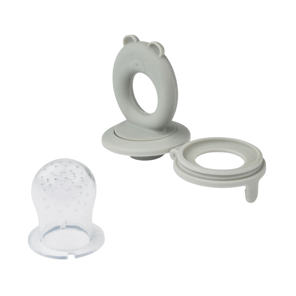 Liewood - Baby Tableware - 2 - Pack Miranda Bear Shape Food Feeder - Whale blue / Dove blue - Tummy Time