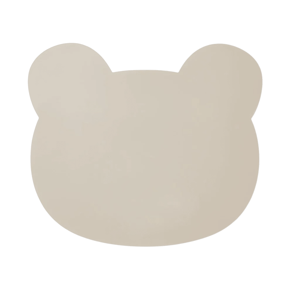 Liewood - Baby Tableware - Aura Bear Placemat - Sandy - Tummy Time