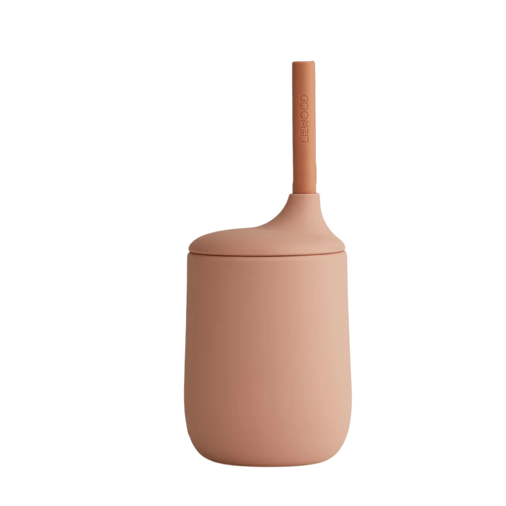 Liewood - Baby Tableware - Ellis Sippy Cup - Dark Rose/Terracotta mix - Tummy Time