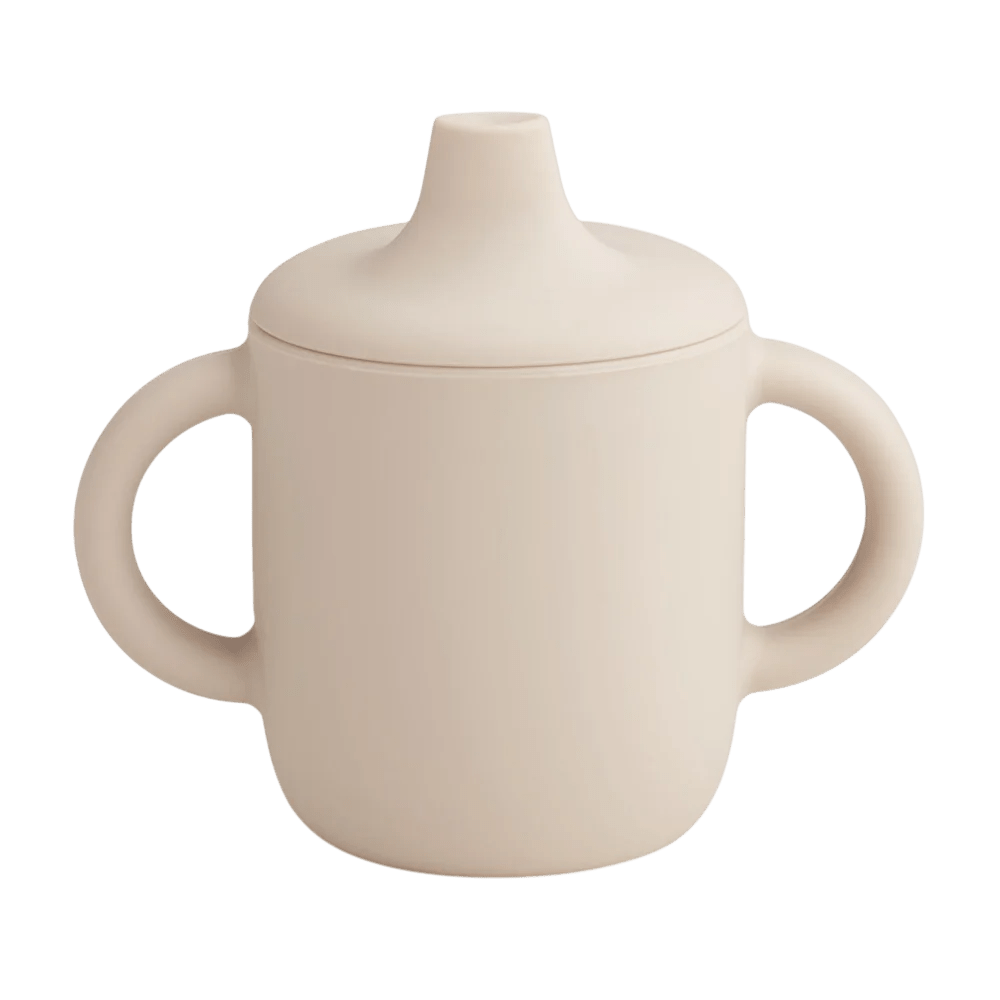Liewood - Baby Tableware - Neil Sippy Cup - Sandy - Tummy Time