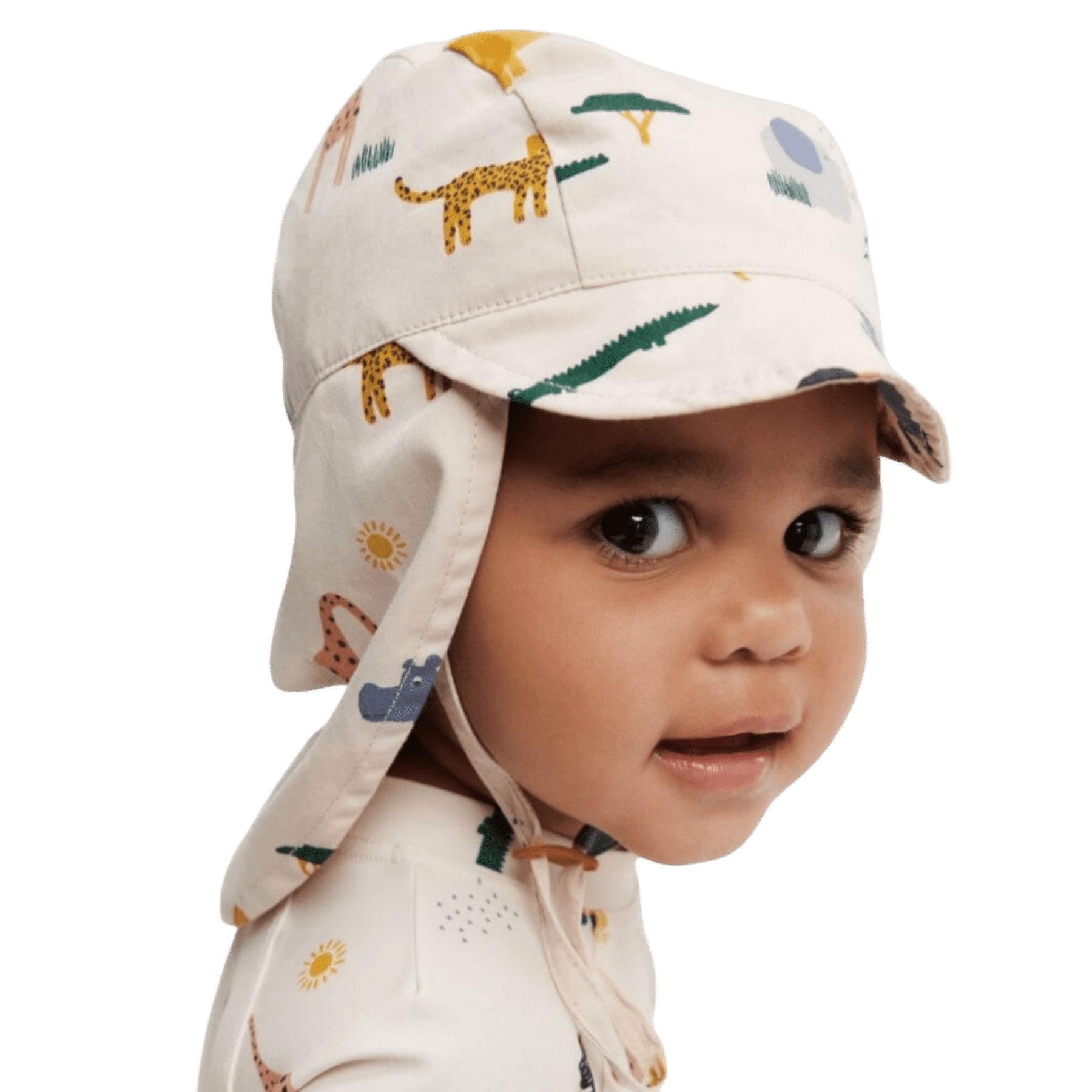 Liewood - Hats, Caps & Beanies - Cecilia Sun Hat - Safari Sandy Mix - Tummy Time