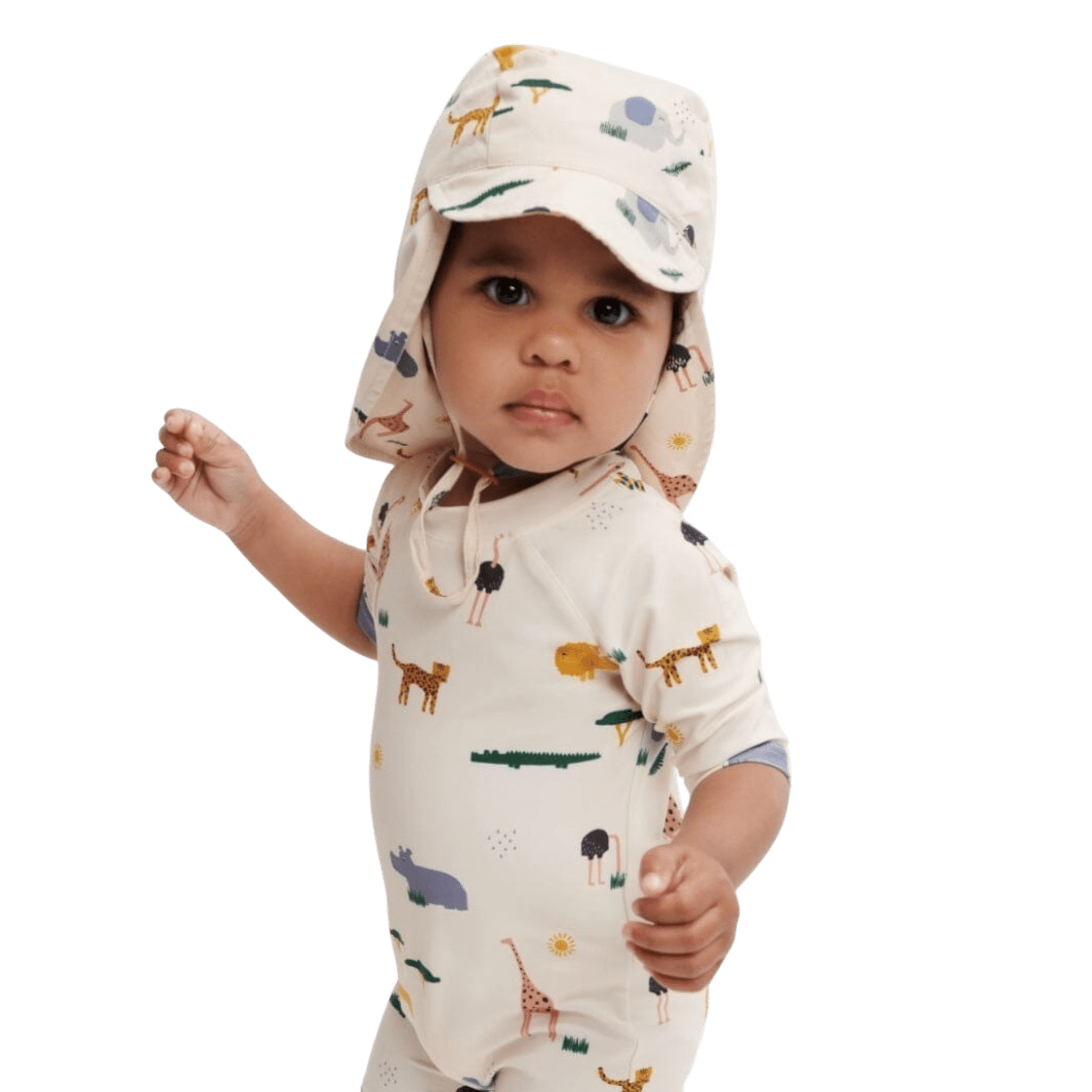 Liewood - Hats, Caps & Beanies - Cecilia Sun Hat - Safari Sandy Mix - Tummy Time