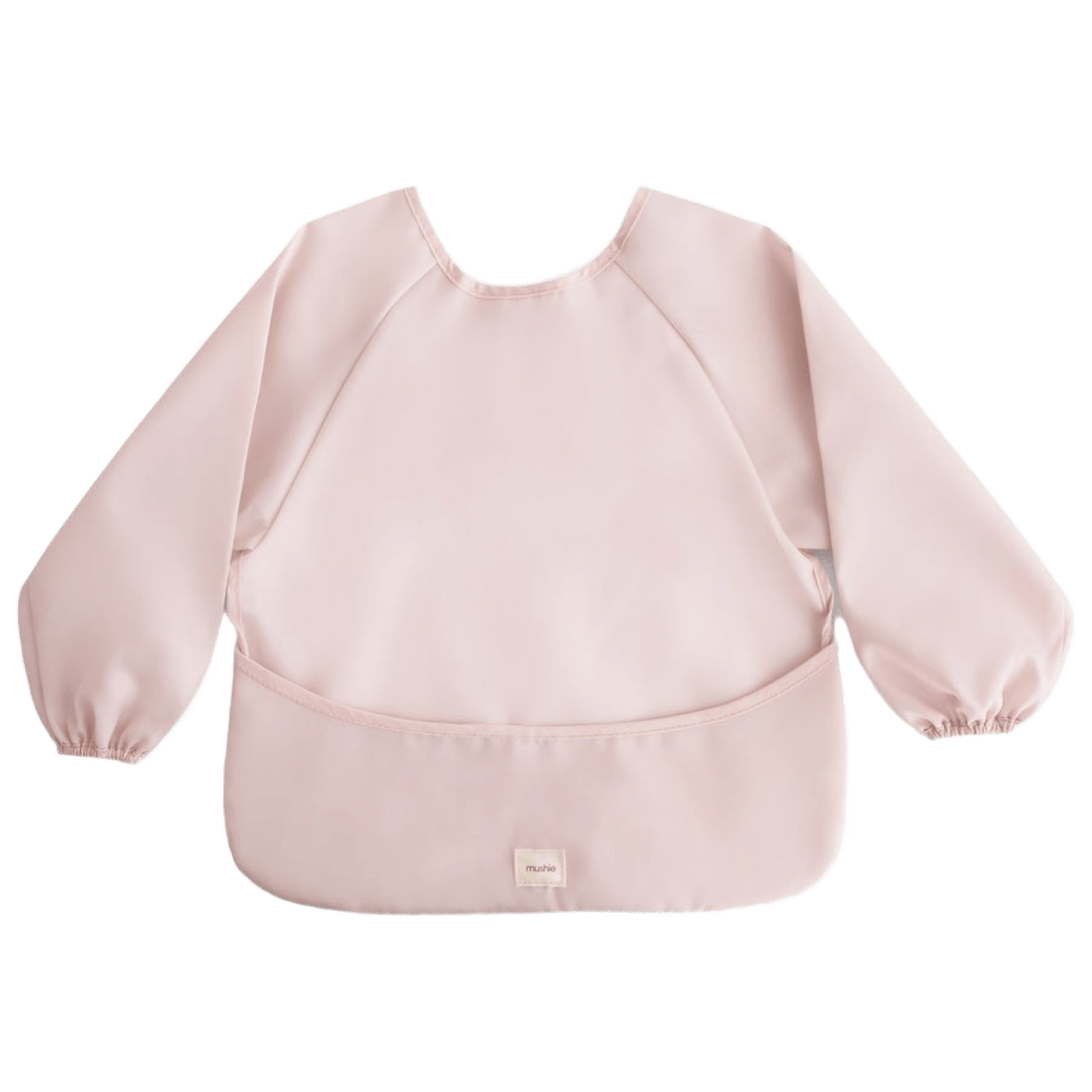 Mushie - Bibs - Long Sleeve Bib - Blush - Tummy Time