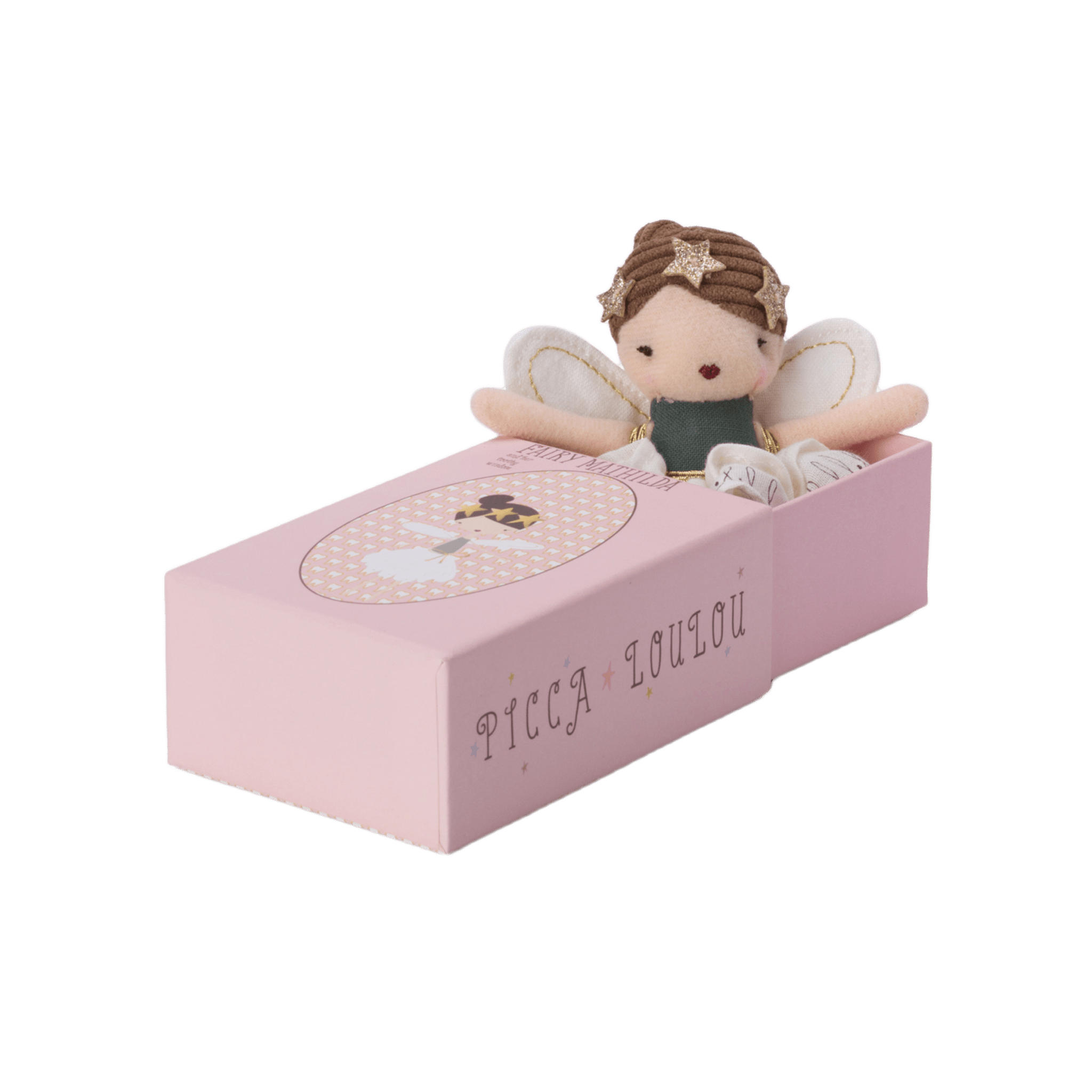 Picca Loulou - Dolls & Dollhouses - Mini Fairy Mathilda in her drawer box - Tummy Time