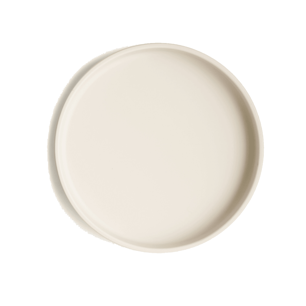 Mushie Klassischer Silikon Saugnapf Teller in Ivory