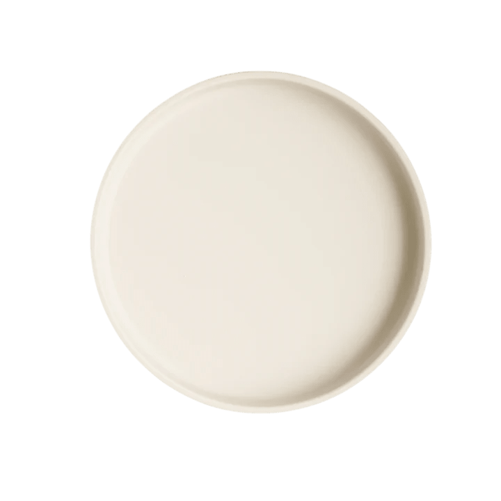 Mushie - Baby Tableware - Classic Silicone Suction Plate - Ivory - Tummy Time
