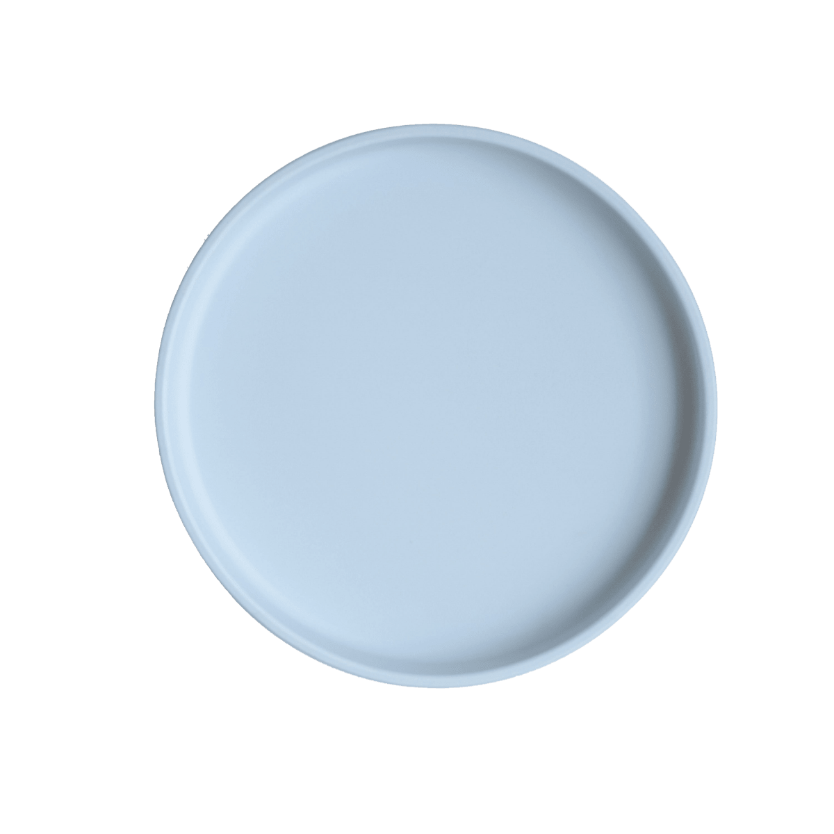 Mushie Klassischer Silikon Saugnapf Teller in Powder Blue