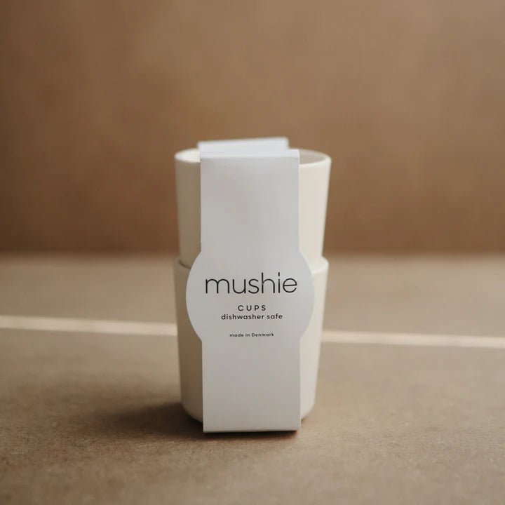 Mushie - Baby Tableware - Dinnerware Cups - Ivory - Tummy Time