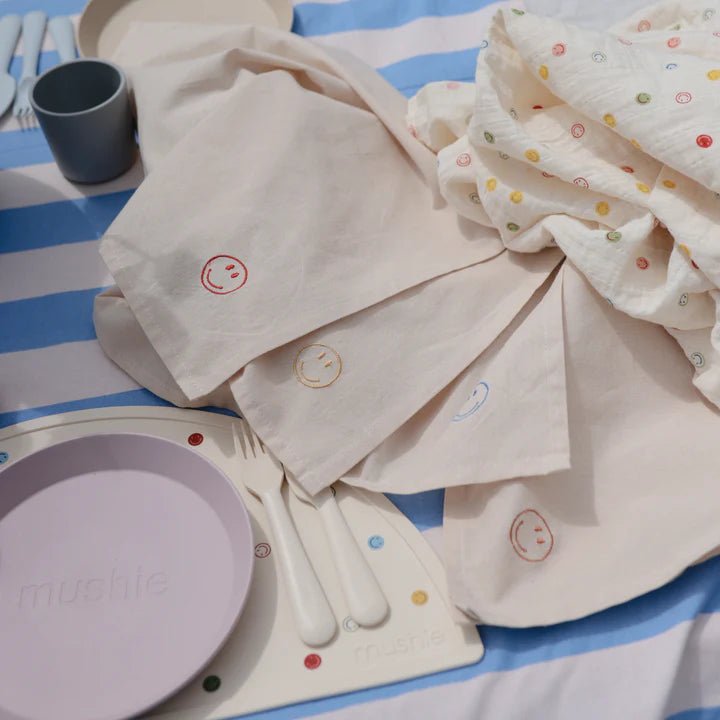 Mushie - Baby Tableware - Dinnerware Cutlery Set - Ivory - Tummy Time