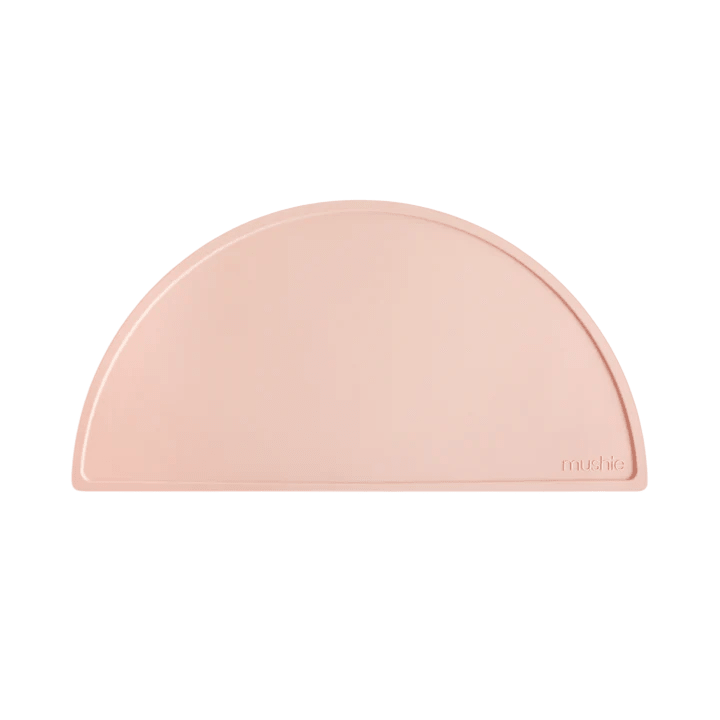 Mushie - Baby Tableware - Silicone Placemat - Blush - Tummy Time