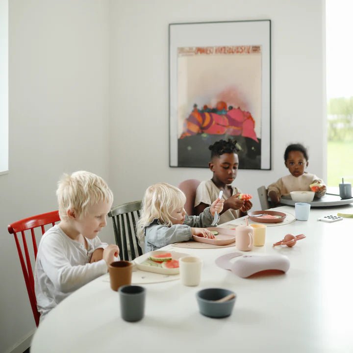 Mushie - Baby Tableware - Silicone Placemat - Bows - Tummy Time