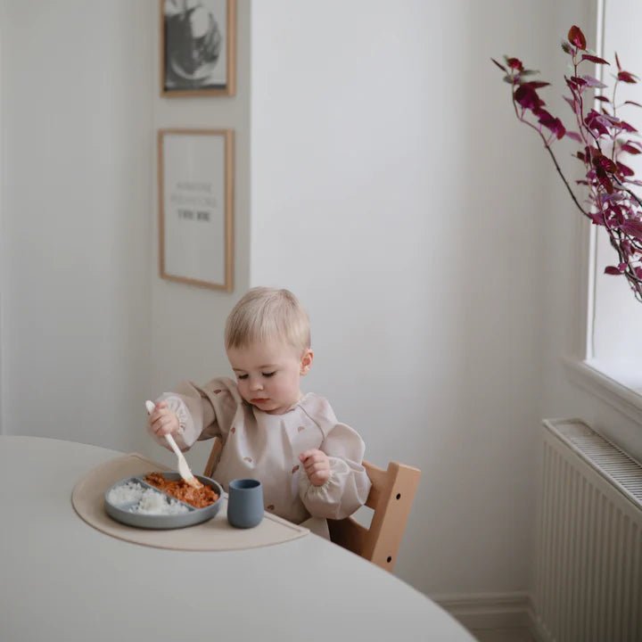 Mushie - Baby Tableware - Silicone Placemat - Shifting Sand - Tummy Time