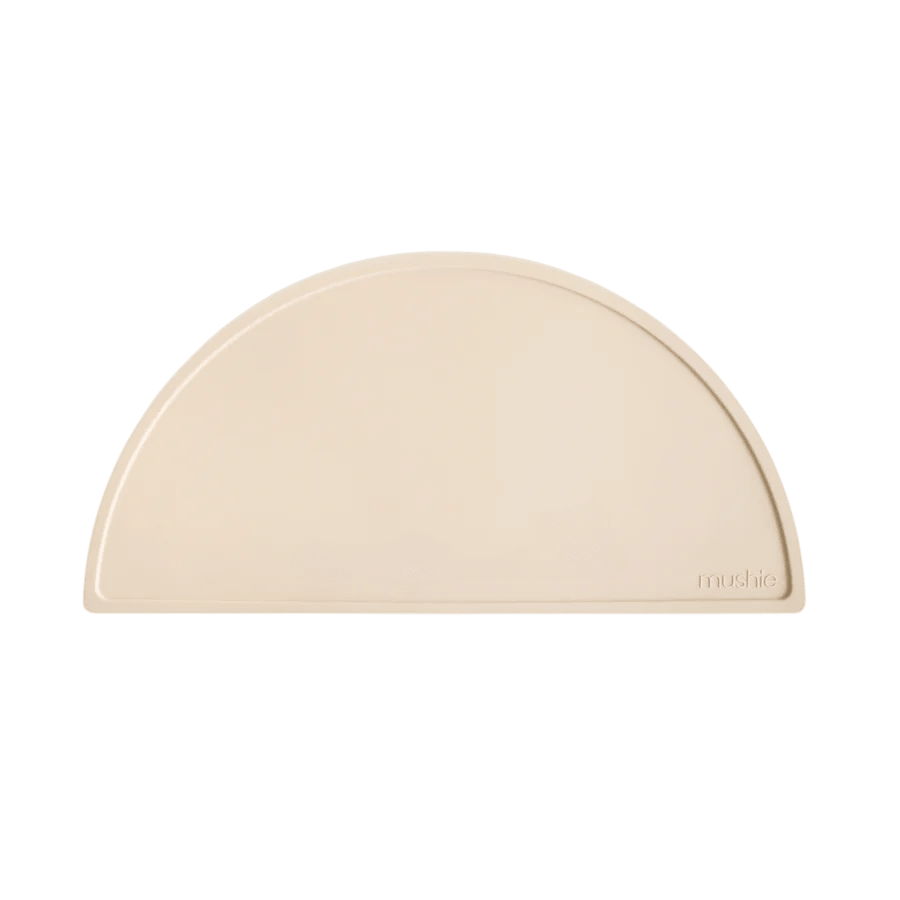 Mushie - Baby Tableware - Silicone Placemat - Shifting Sand - Tummy Time