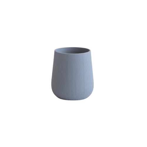 Mushie - Baby Tableware - Silicone Starter Cup - Tradewinds - Tummy Time