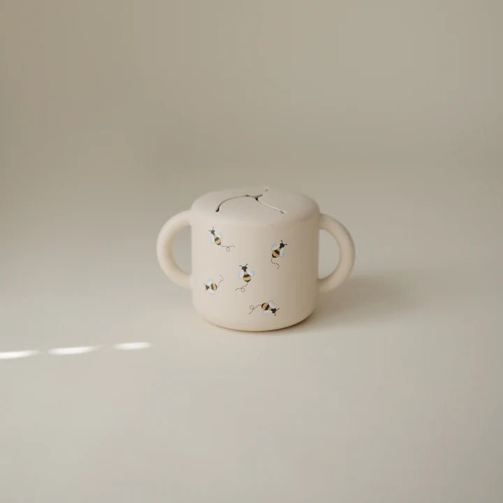 Mushie - Baby Tableware - Snack Cup - Dinosaurs - Tummy Time