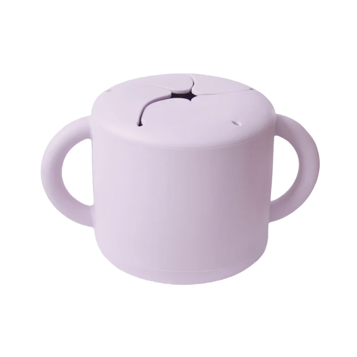 Mushie - Baby Tableware - Snack Cup - Soft Lilac - Tummy Time