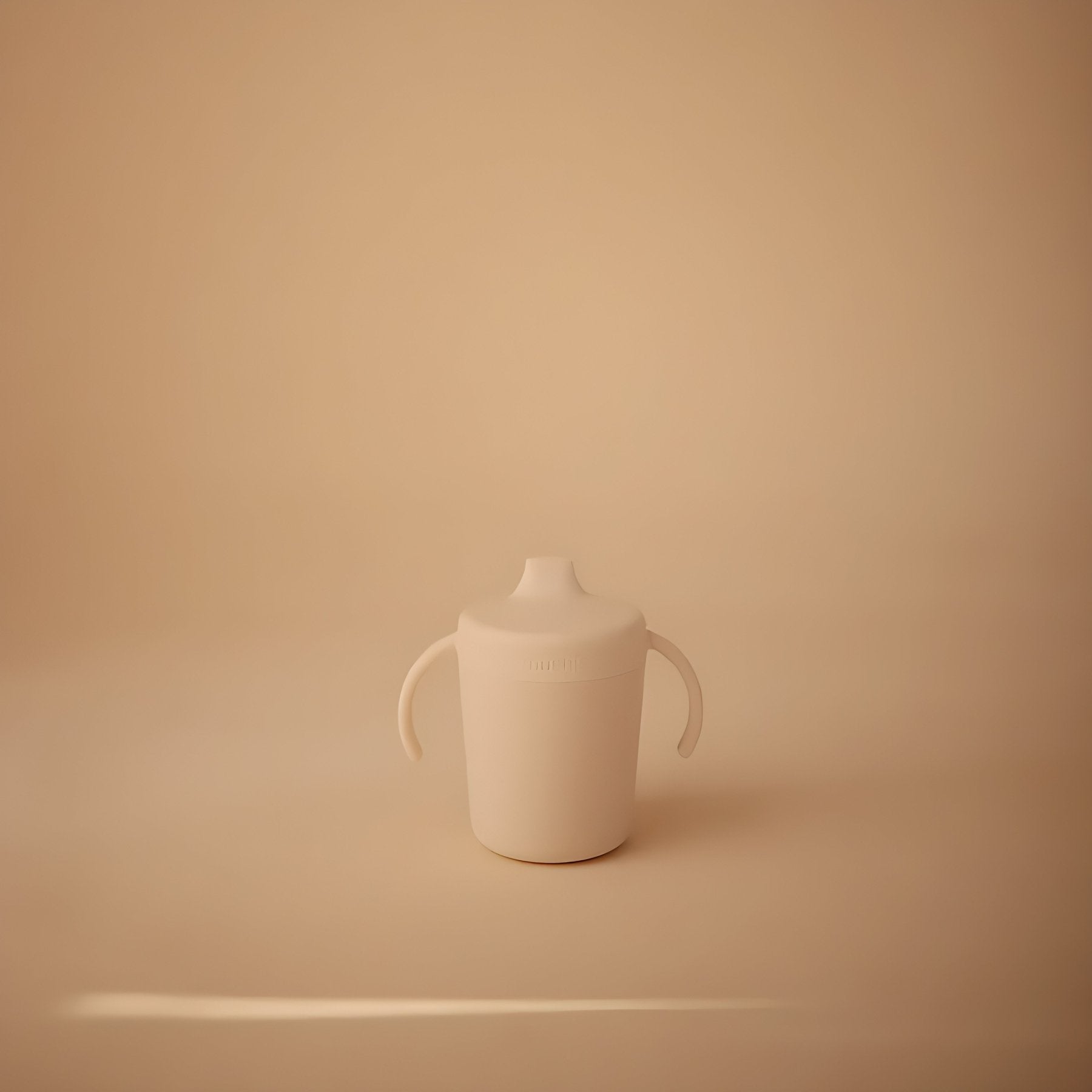 Mushie - Baby Tableware - Trainer Sippy Cup - Ivory - Tummy Time