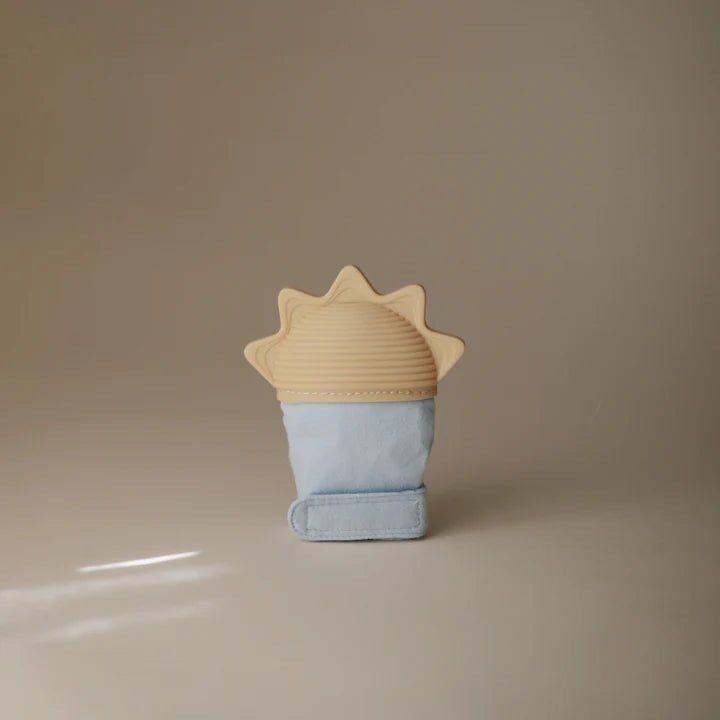 Mushie - Baby Teethers - Teething Mitten - Sun - Tummy Time