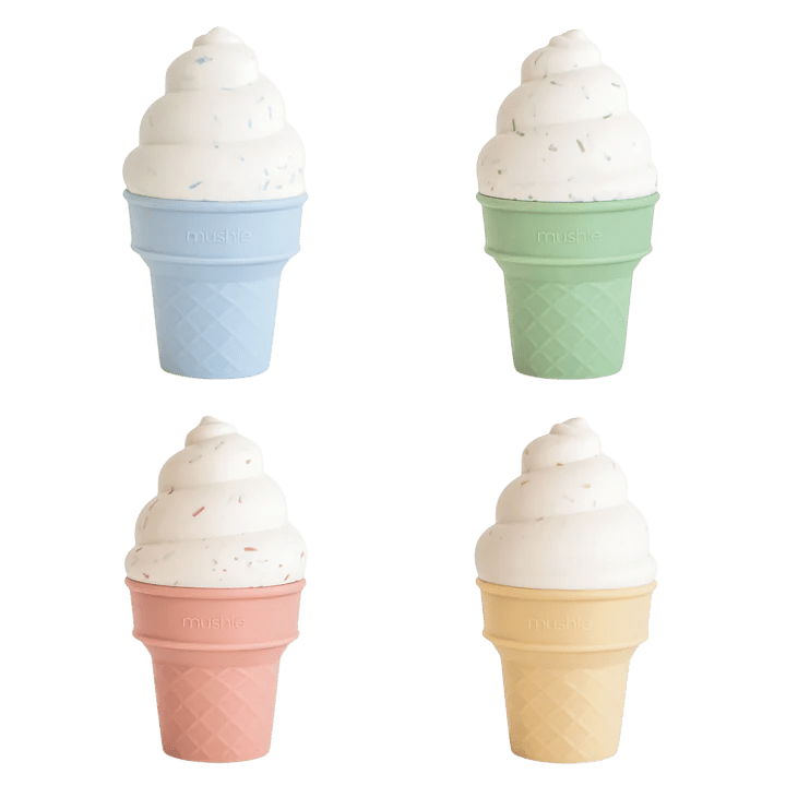 Mushie - Baby Toys & Rattles - Mix & Match Ice Cream Toy - Tummy Time