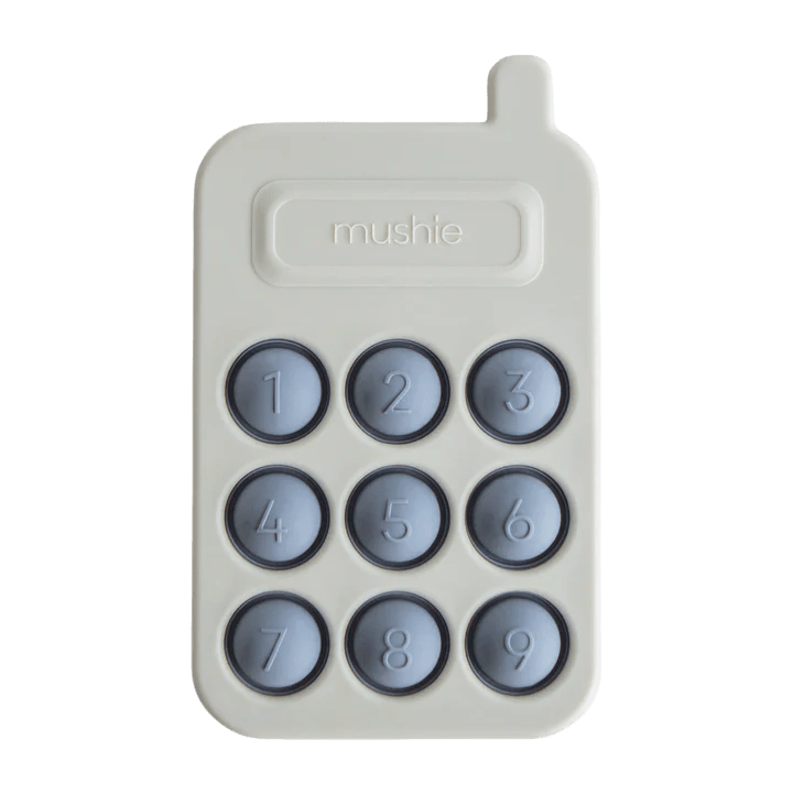 Mushie - Baby Toys & Rattles - Phone Press Toy - Tradewinds - Tummy Time