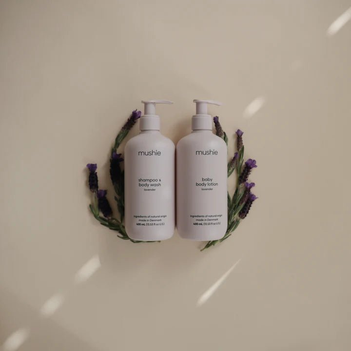 Mushie - Body & Hair Care - Baby Shampoo & Body Wash - Lavender - Tummy Time