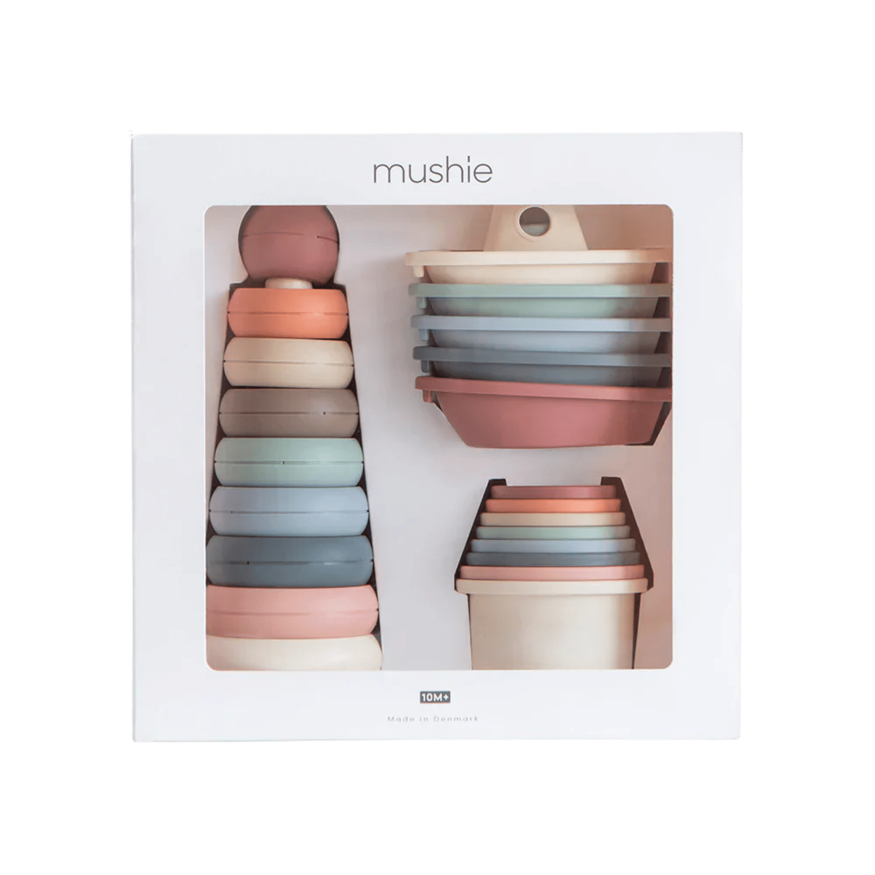 Mushie - Educational Games - Baby Toy Gift Set - Tummy Time
