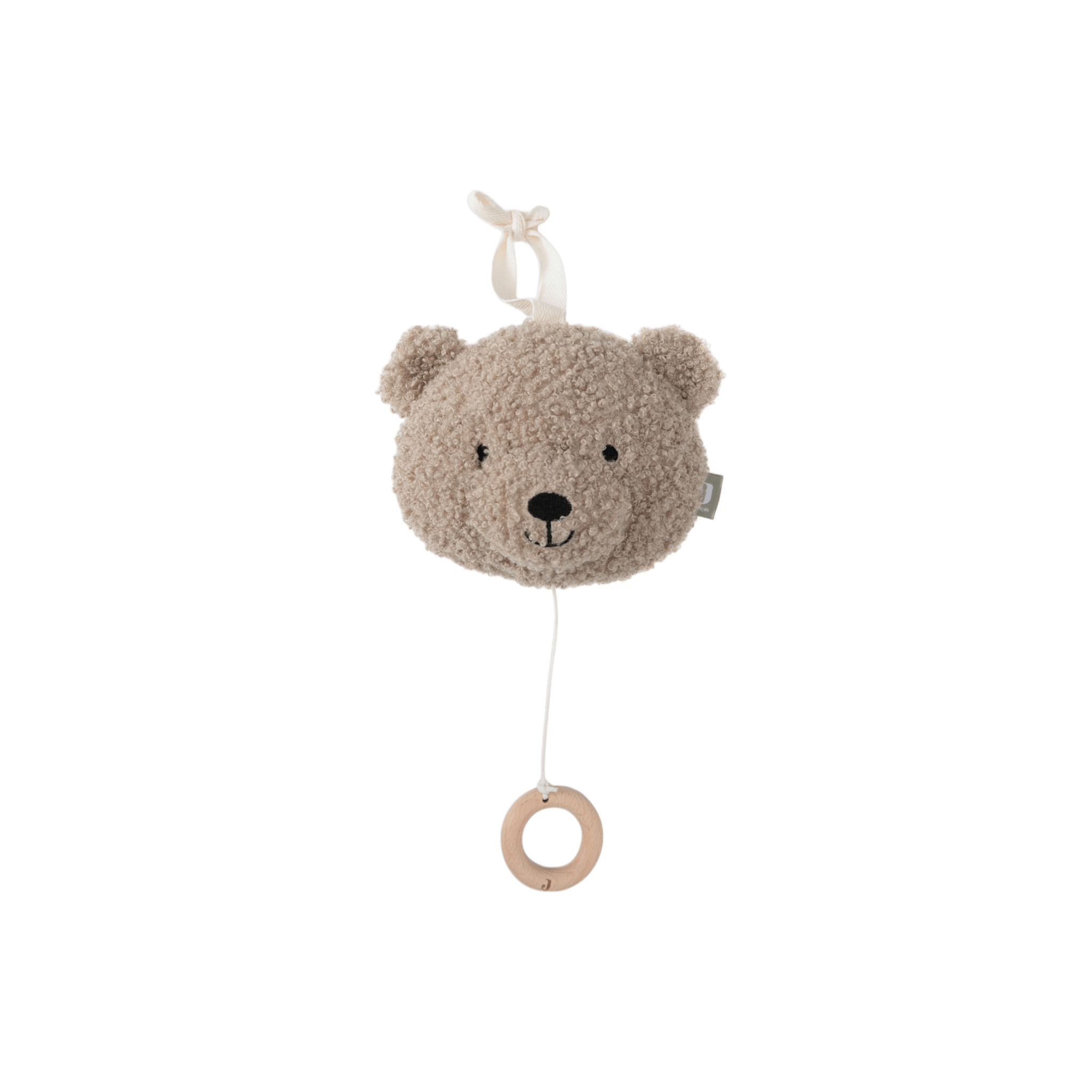 Jollein - Baby Mobile & Music Box - Musical Hanger Teddy Bear - Olive Green - Tummy Time