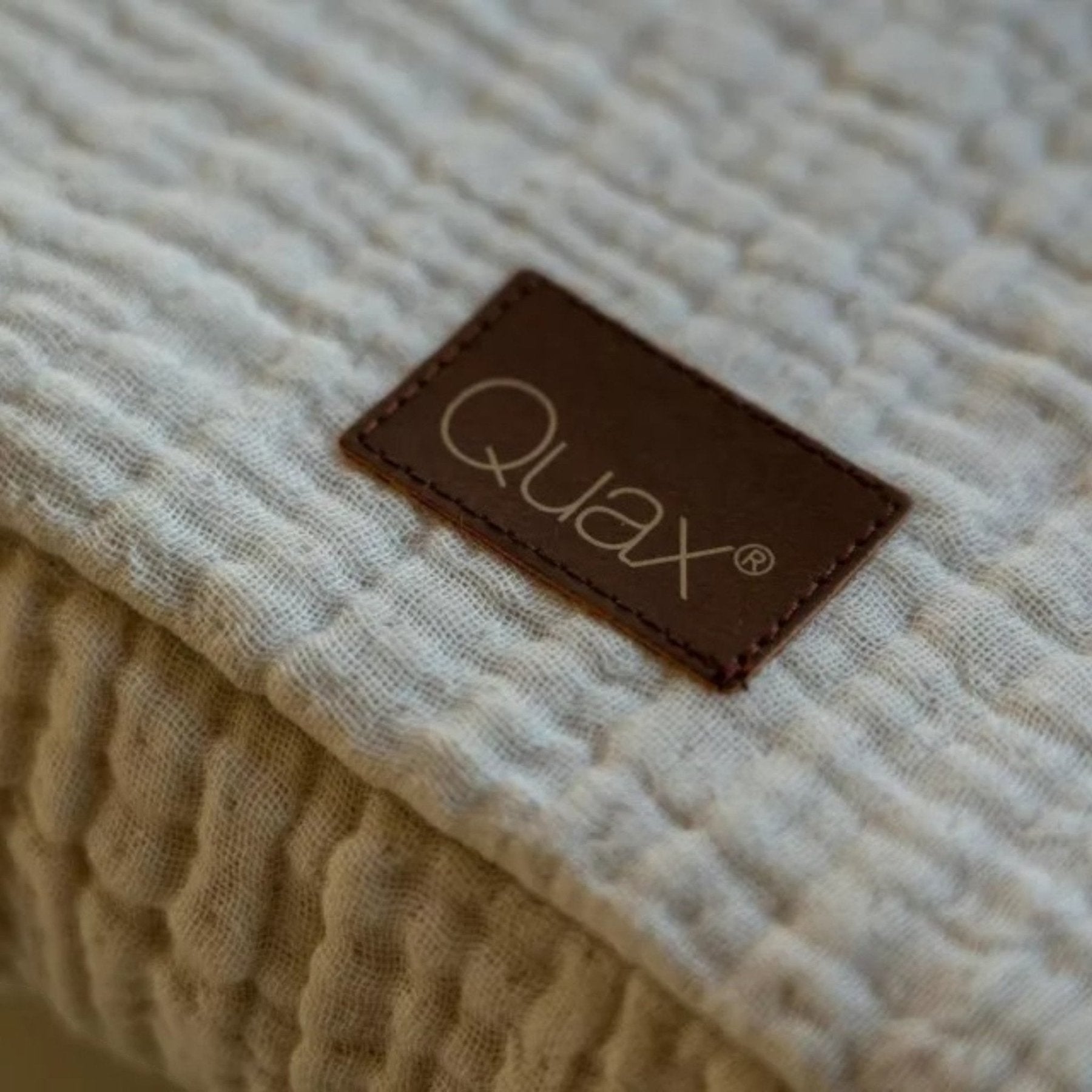 Quax - Changing Pads & Changing Tables - Muslin Changing Pad Cover - Natural Collection - Clay - Tummy Time