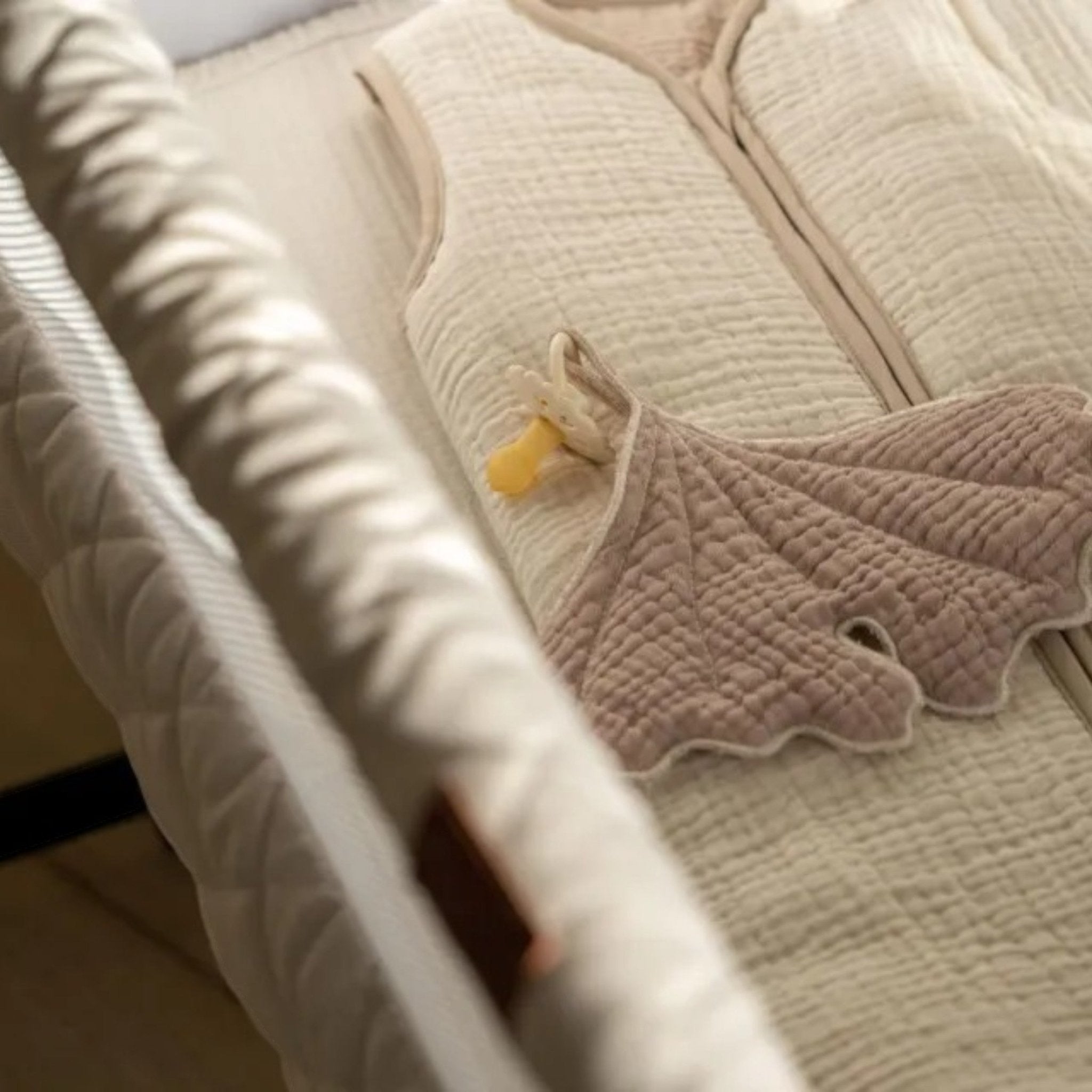 Quax - Sleeping Bags, Blankets & Bed Bumpers - Muslin Sleeping Bag 3/20M (65 - 80cm) - Natural Collection - Clay - tummytime