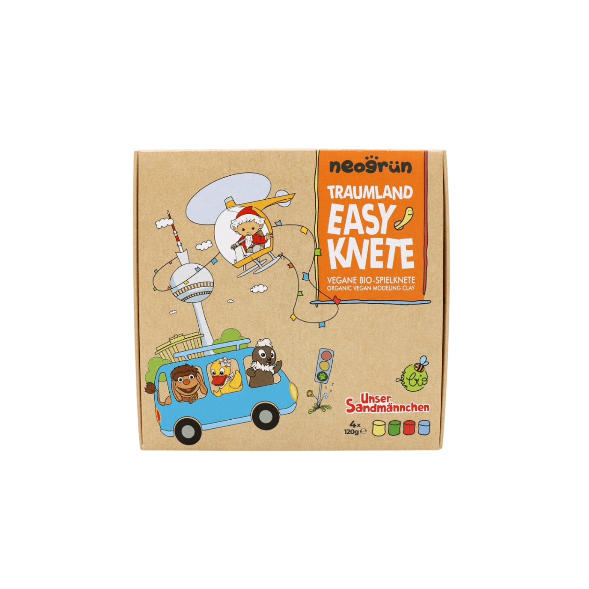 neoGRÜN - Arts & Crafts - 4 - Pack Easy Clay - Dreamland - Tummy Time