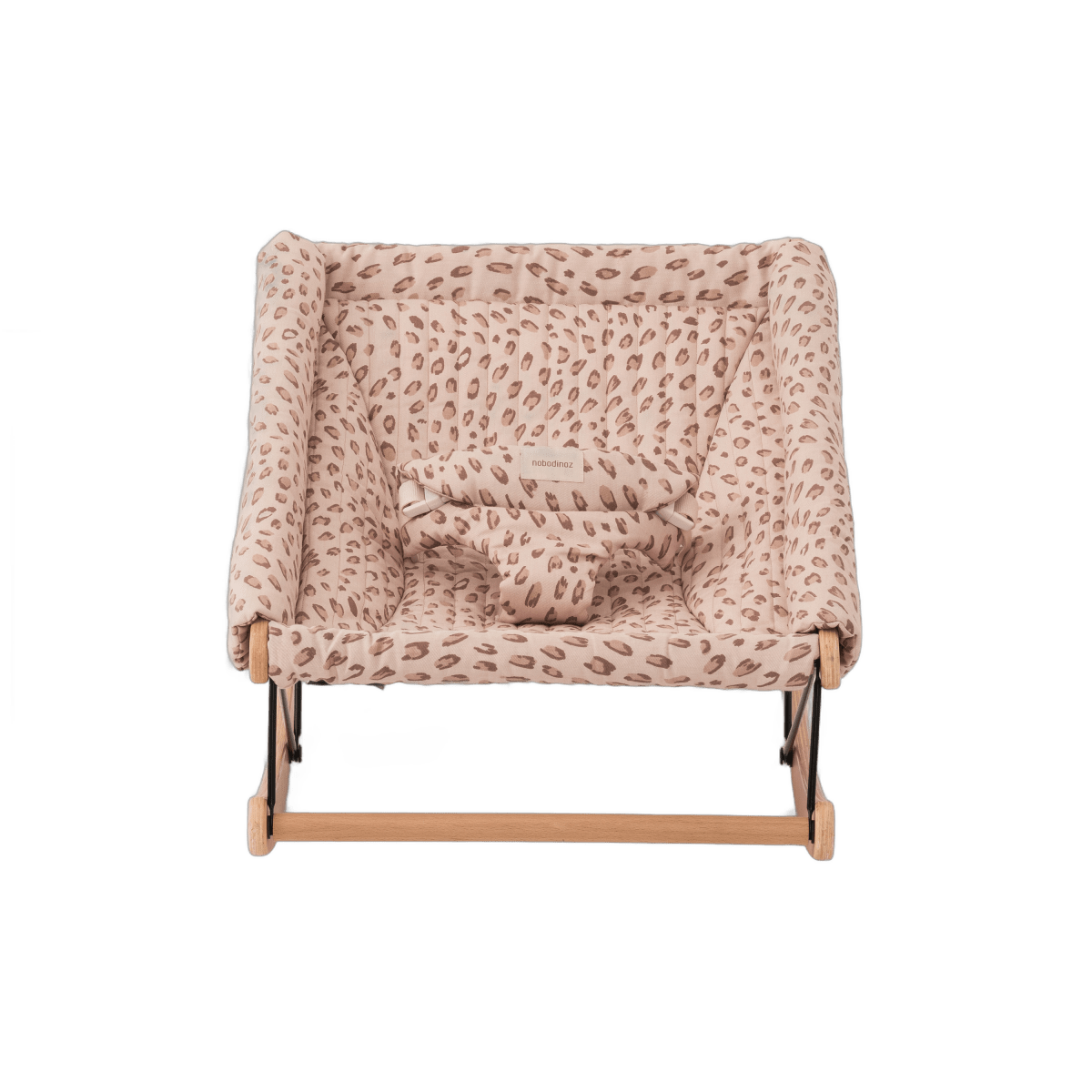 Nobodinoz Baby Bouncer Growing Green - Leonie Latte, front view