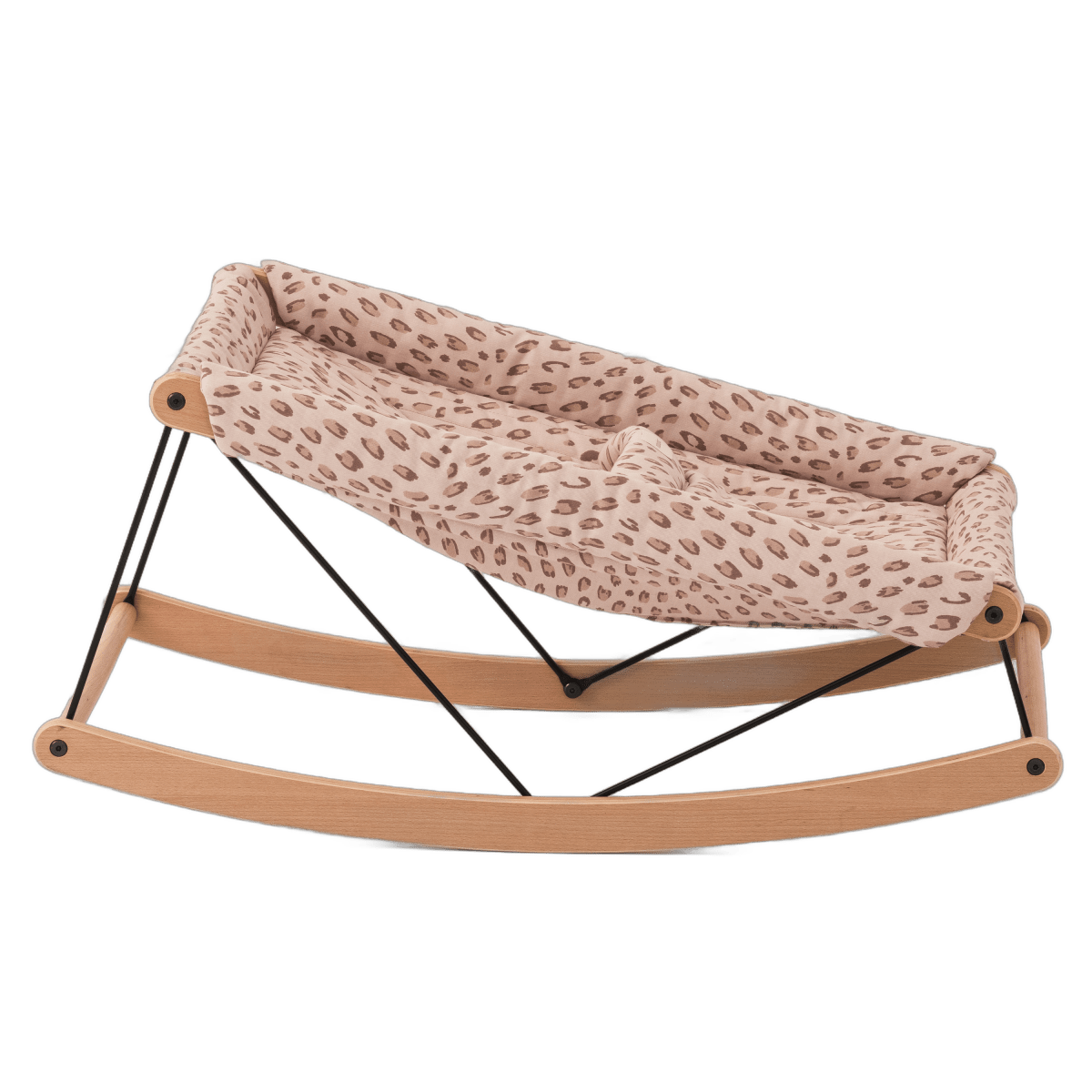 Nobodinoz Baby Bouncer Growing Green - Leonie Latte, side view